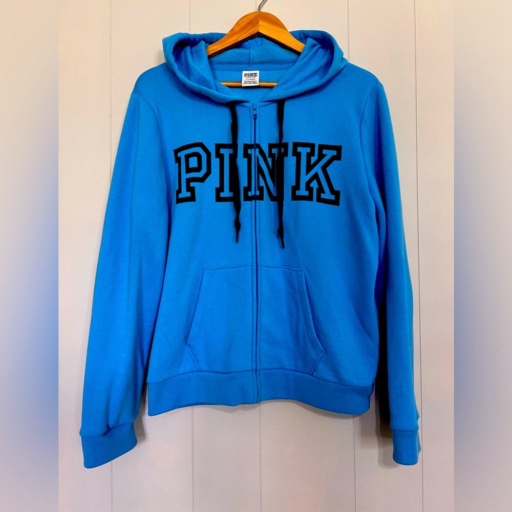 PINK Victoria’s Secret Perfect Full Zip Hoodie, Size L